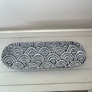 Short Stories Ceramic Decorative Tray Accent Rainbows Candles